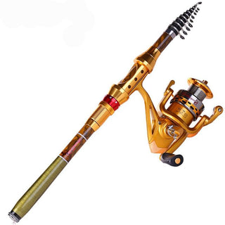 Fishing Rod Combo Kit Carbon Pole With Full