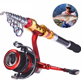 Wheel Fishing Rods Reels Combo