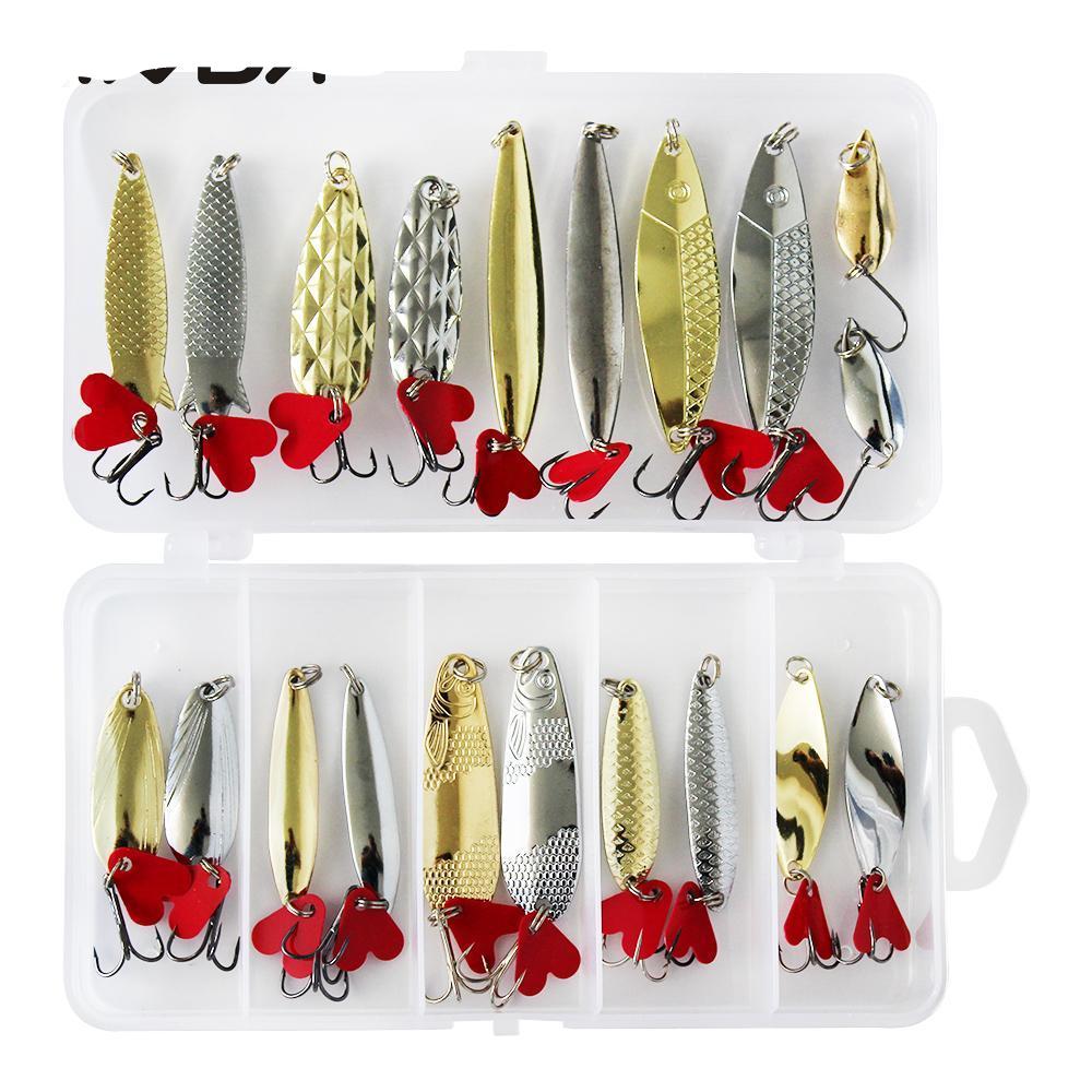 Mixed Spinner Spoon Lures